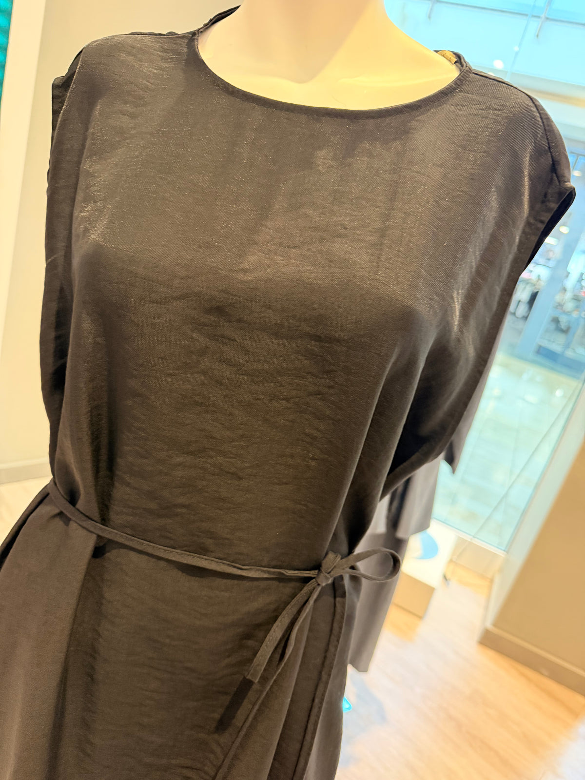 2-Piece Modest Set – Dress & Belted Blazer